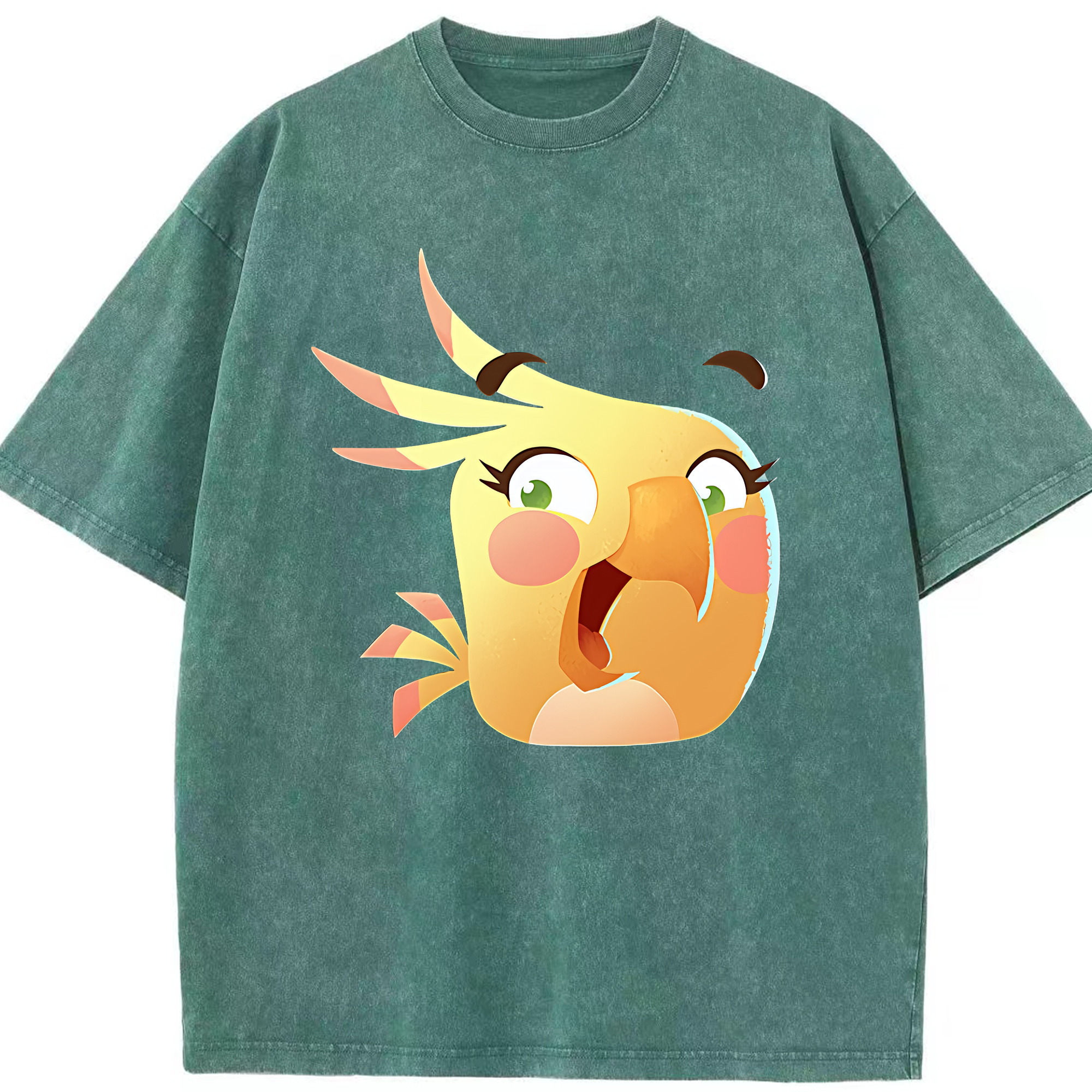 （画像用） Angry Birds アングリーバード 綿100% ヴィンテージ風 半袖Tシャツ（フロントプリント）